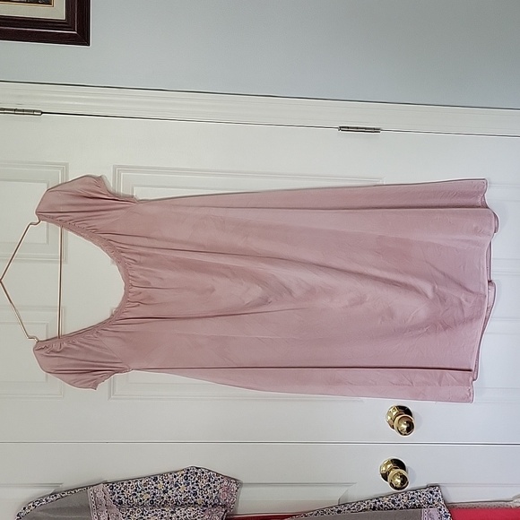 ✨️LAST CHANCE✨️ Vintage Hand Dyed Nightgown Size XXL in Pale Rose Gold - Picture 4 of 15